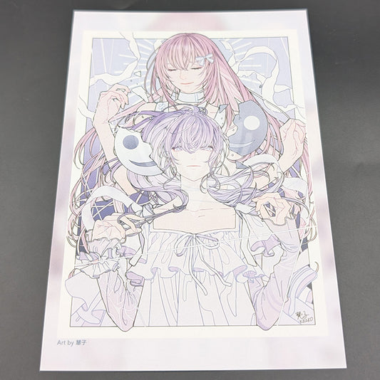 Project SEKAI - Postcard - Mafuyu Asahina & Luka Megurine [Nightcord at 25:00 ver.] (Creators Festa 2024)