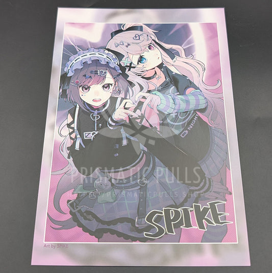 Project SEKAI - Postcard - Ena Shinonome & Miku Hatsune [Nightcord at 25:00 ver.] (Creators Festa 2024)