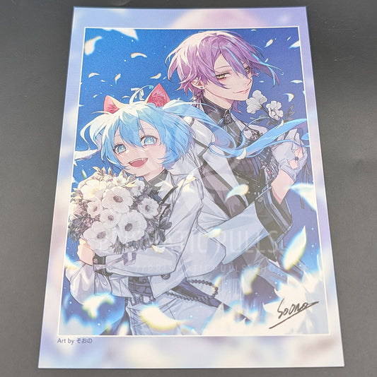 Project SEKAI - Postcard - Rui Kamishiro & Miku Hatsune [Wonderlands x Showtime ver.] (Creators Festa 2024)