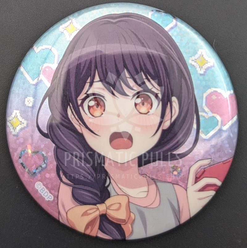 BanG Dream! × Village Vanguard - Hologram Can Badge - Tsukushi Futaba (Game Party! ver.)