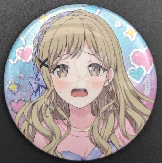 BanG Dream! × Village Vanguard - Hologram Can Badge - Arisa Ichigaya (Game Party! ver.)