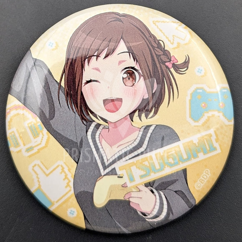 BanG Dream! × Village Vanguard - Can Badge - Tsugumi Hazawa (Game Party! ver.)
