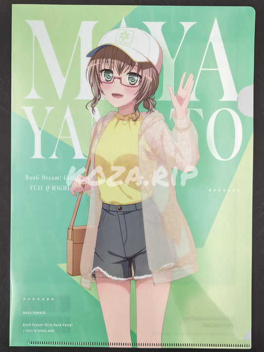 BanG Dream! × Fuji-Q 2022 - A4 Clearfile - Maya Yamato