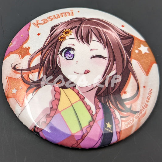 BanG Dream! - Hologram Can Badge - Kasumi Toyama ("A Rhythmic Beat: Fireworks Festival")