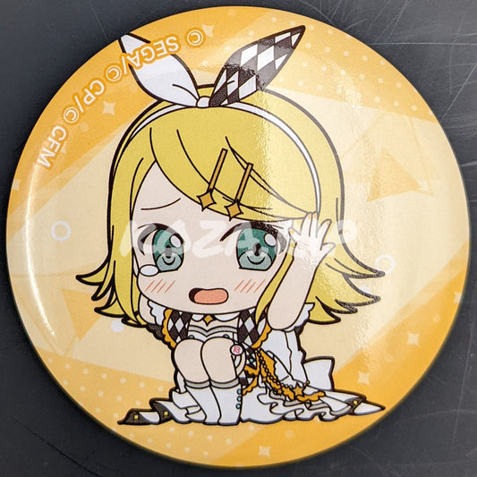 Project SEKAI x Vivimus - Can Badge - Rin Kagamine (MORE MORE JUMP! ver.)