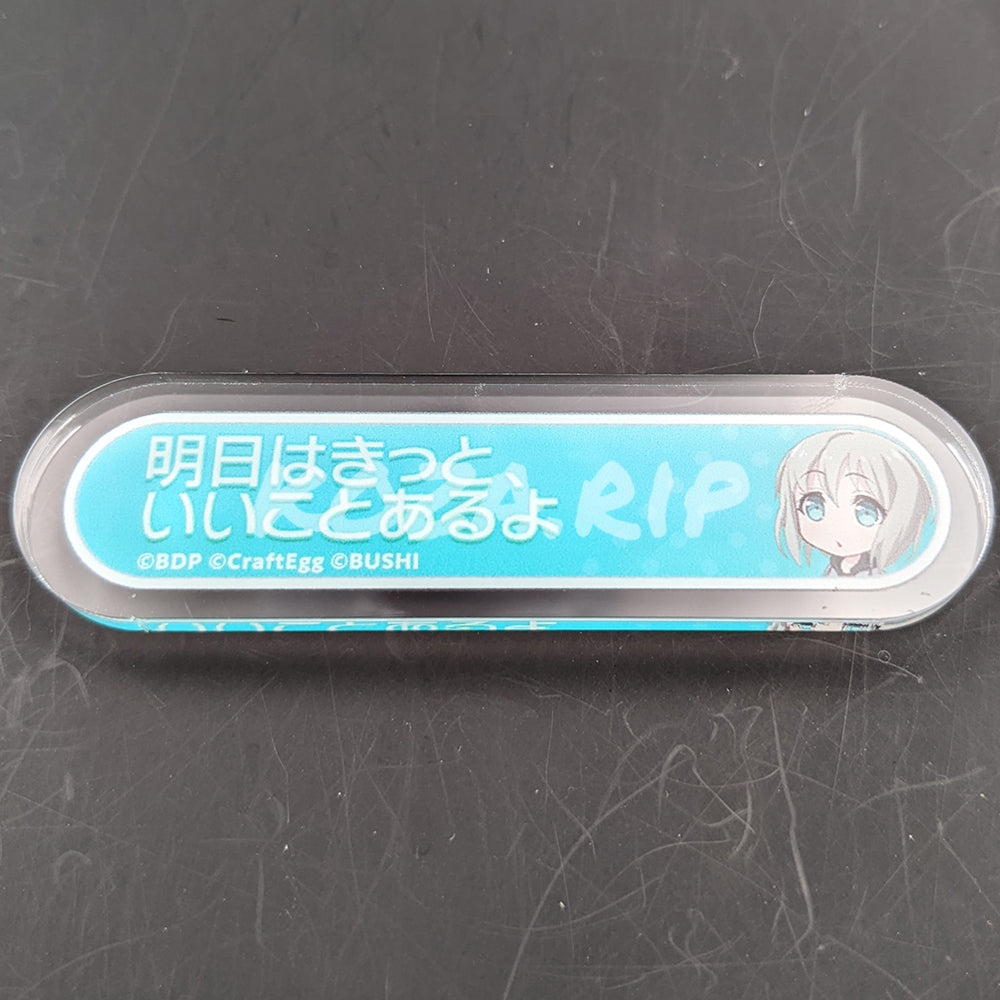 BanG Dream! - Title Acrylic Badge - Moca Aoba - "I think it'll be a good day."