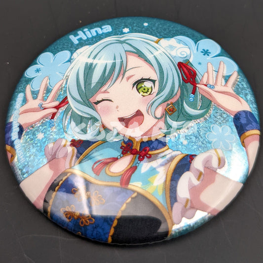 BanG Dream! - Hologram Can Badge - Hina Hikawa ("Ni Hao♪ Touring the Smile Map")