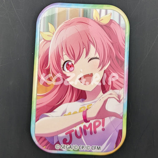 Project SEKAI - Square Can Badge - Airi Momoi ("Happy Lovely Everyday!")