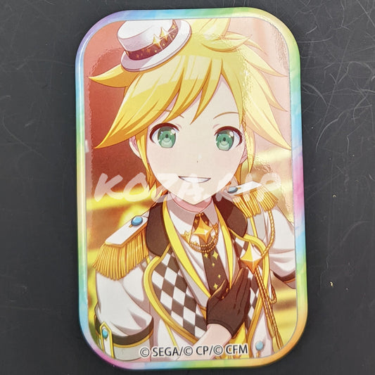 Project SEKAI - Square Can Badge - Len Kagamine [MORE MORE JUMP! ver.] ("Happy Lovely Everyday!")