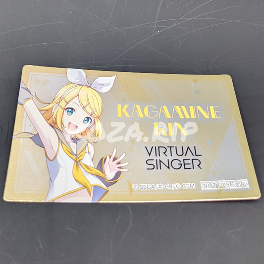 Project SEKAI - Animate 2nd Anniversary Fair - Metallic Card - Rin Kagamine
