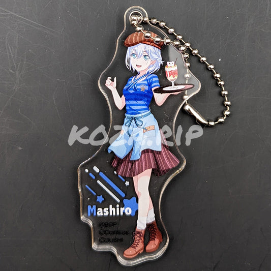 BanG Dream! Cafe 2022 - Acrylic Keychain - Mashiro Kurata (KV ver.)